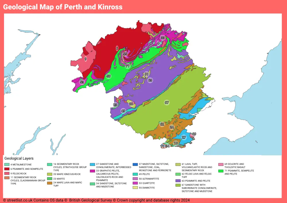 Geological Map of Perth and Kinross